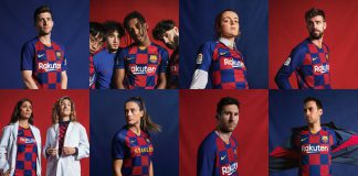 پیراهن اول بارسلونا زنانه و مردانه