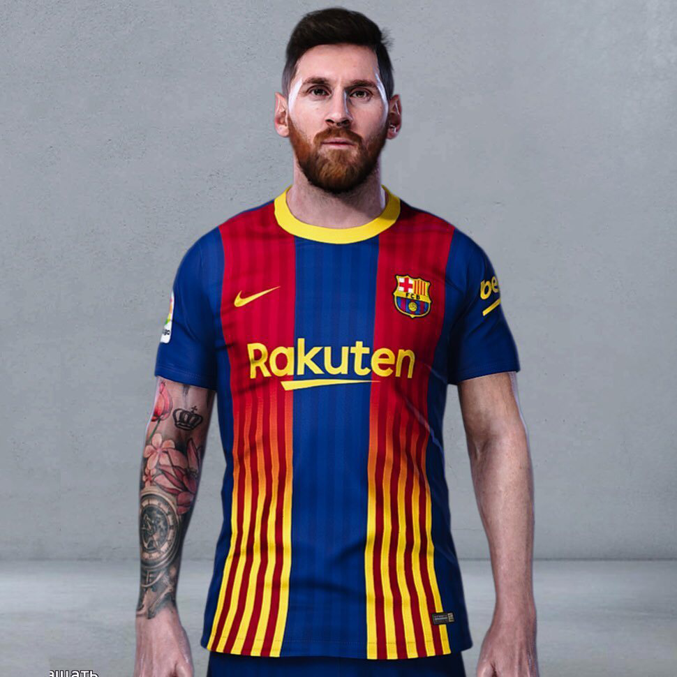 طرح احتمالی لباس چهارم بارسلونا 2021