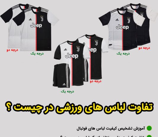 شناخت انواع لباس فوتبال