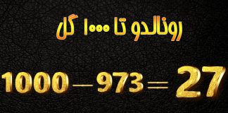 گل های رونالدو تا 1000