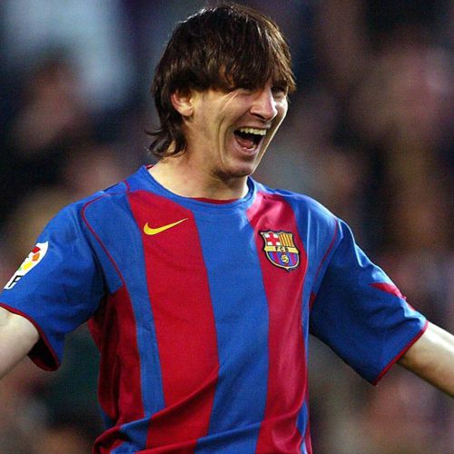 لباس اول مسی در بارسلونا 2004/05