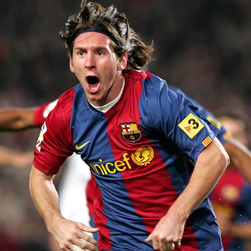 لباس اول مسی در بارسلونا 2006/07