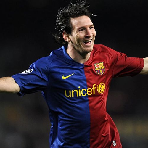 لباس اول مسی در بارسلونا 2008/09