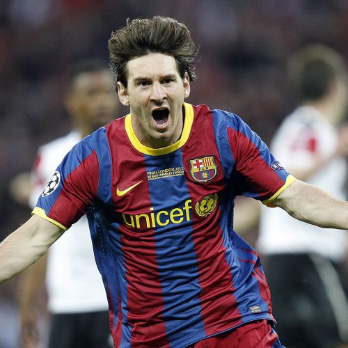 لباس اول مسی در بارسلونا 2010/11