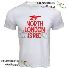 لباس آرسنال سفید طرح north london is red