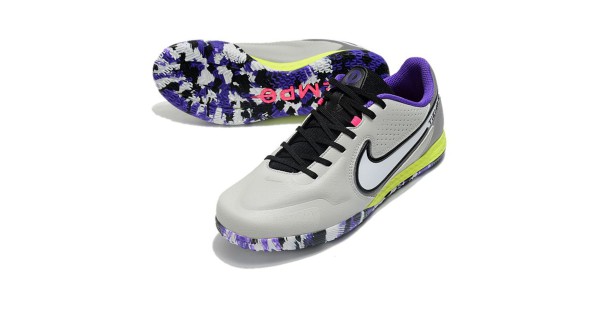 کفش فوتسال نایک تمپو لجند 9، رنگ طوسی آبی