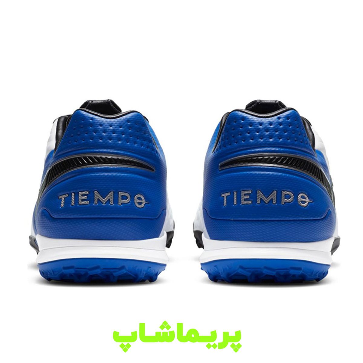 کفش چمن مصنوعی نایک تمپو لجند8 پرو آبی سفیدnike-tiempo-legend-8-pro-tf-at6136-104