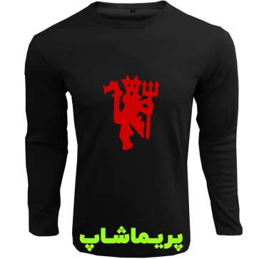 لباس منچستریونایتد مشکی طرح اویل | تیشرت آستین بلند