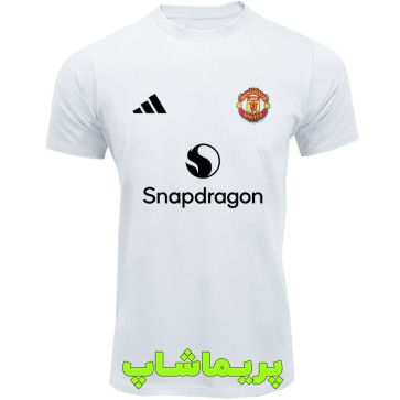 لباس هواداری منچستریونایتد سفید با اسپانسر