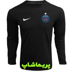 لباس هواداری پاریس سن ژرمن مشکی | تیشرت آستین بلند