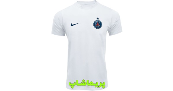 تیشرت هواداری پاریس سن ژرمن، سفید، آستین کوتاه