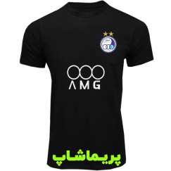 تیشرت استقلال آستین کوتاه مشکی با اسپانسر 