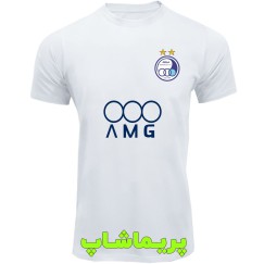 تیشرت استقلال آستین کوتاه سفید با اسپانسر 