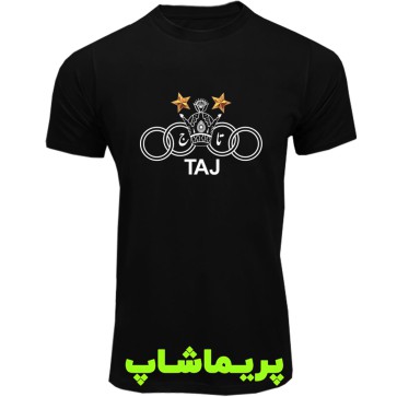 لباس طرح تاج سفید استقلال آستین کوتاه مشکی