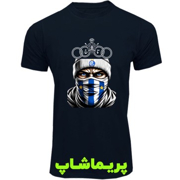 لباس استقلال طرح مرد تاجی آستین کوتاه سرمه ای