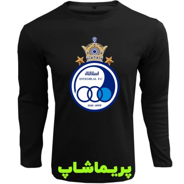 لباس لوگو بزرگ تاج استقلال آستین بلند مشکی