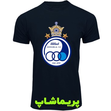 لباس لوگو بزرگ تاج استقلال آستین کوتاه سرمه ای