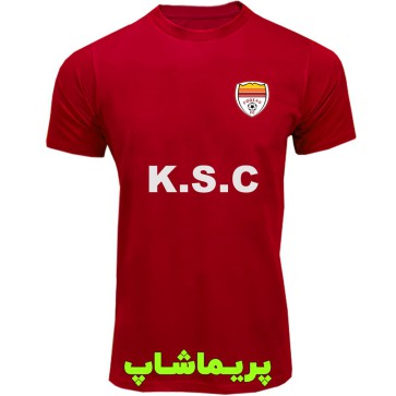 لباس هواداری فولاد خوزستان قرمز با اسپانسر | تیشرت آستین کوتاه