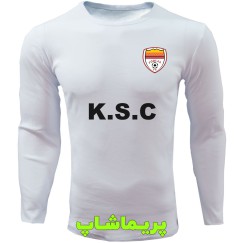 لباس هواداری فولاد خوزستان سفید با اسپانسر | تیشرت آستین بلند 