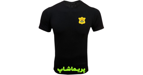 تیشرت هواداری نفت آبادان مشکی آستین کوتاه