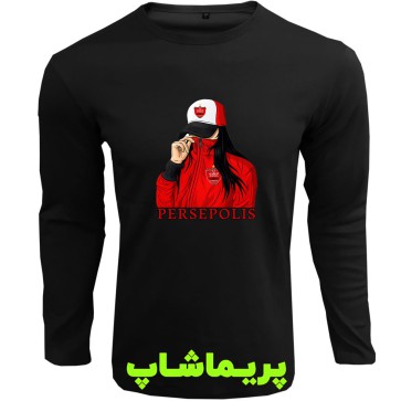 لباس طرح دختر پرسپولیسی آستین بلند مشکی