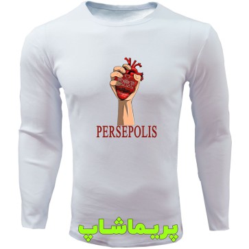 لباس قلب پرسپولیسی آستین بلند سفید لباس قلب پرسپولیسی آستین بلند سفید