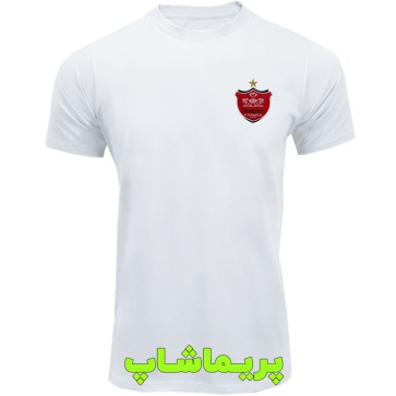 تیشرت پرسپولیس آستین کوتاه سفید