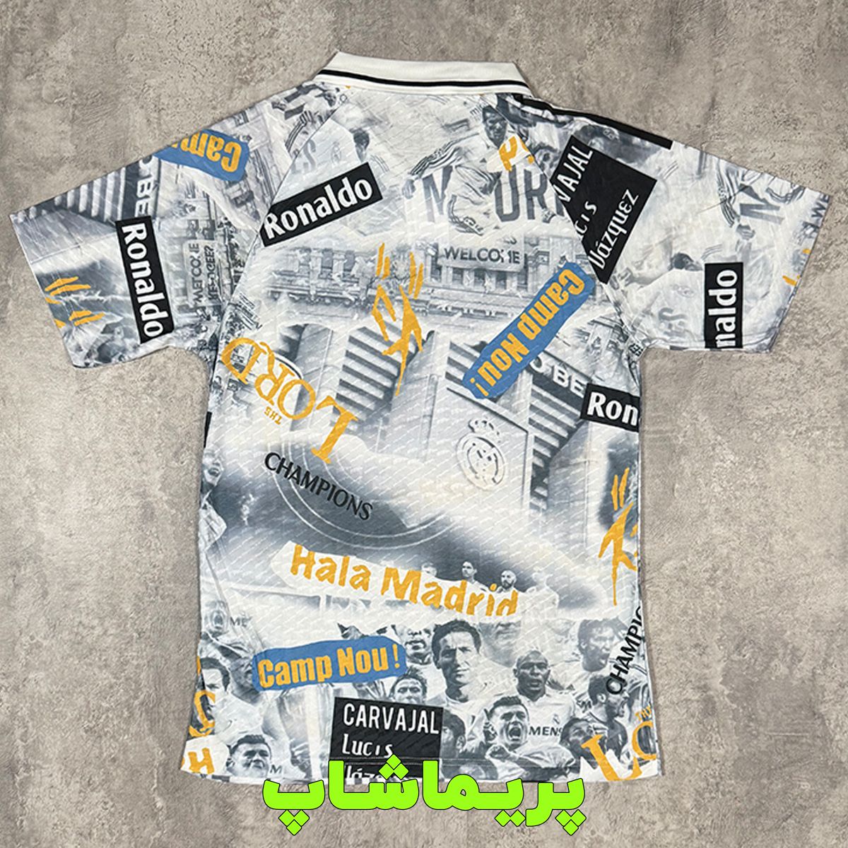 لباس پلیری قهرمانان رئال مادرید لباس پلیری قهرمانان رئال مادرید