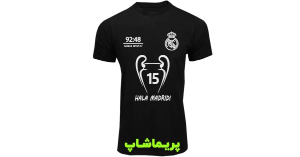 خرید تیشرت قهرمانی رئال مادرید مشکی