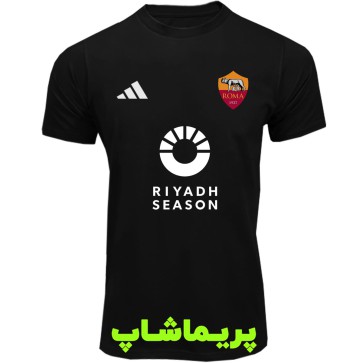 لباس هواداری رم مشکی با اسپانسر | تیشرت آستین کوتاه