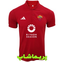 پولوشرت رم قرمز دو دکمه یقه دار 
