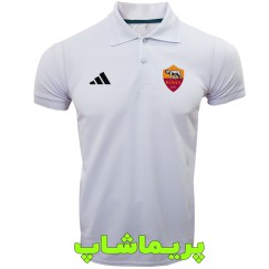 پولوشرت رم سفید یقه دار دو دکمه 