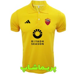 پولوشرت رم زرد دو دکمه یقه دار 