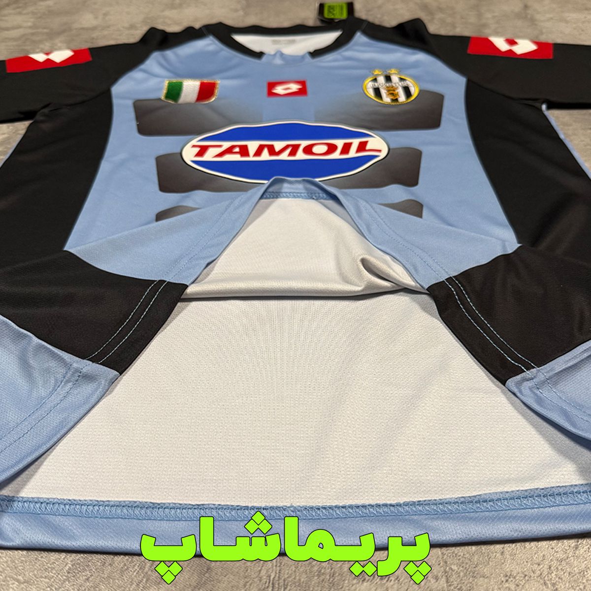 لباس کلاسیک دروازه بانی یوونتوس 2003 آبی لباس دروازه بانی یوونتوس 2003 آبی