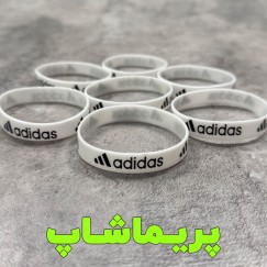دستبند آدیداس سفید سیلیکونی 