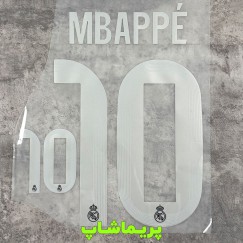 برچسب اسم و شماره امباپه 10 رئال مادرید دوم 2026 