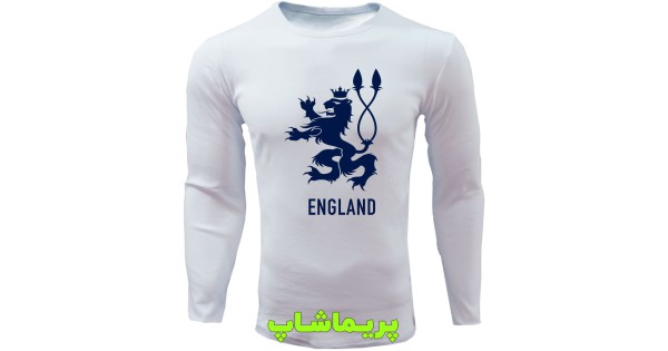 خرید لباس هواداری انگلیس طرح شیر آستین بلند سفید