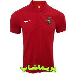 پولوشرت پرتغال  قرمز یقه دار دو دکمه 