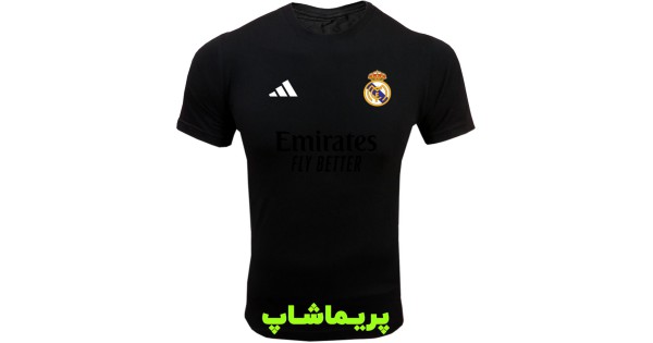 تیشرت رئال مادرید مشکی آستین کوتاه