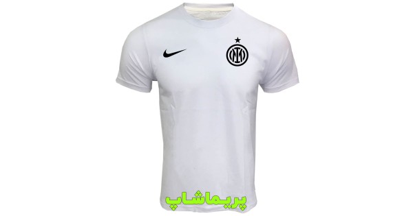 خرید تیشرت هواداری اینترمیلان سفید آستین کوتاه
