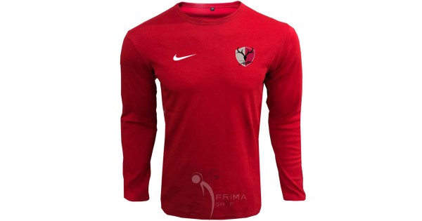 تیشرت هواداری کاشیما قرمز آستین بلند