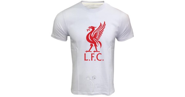خرید تیشرت لیورپول سفید طرح پرنده لیورپول قرمز
