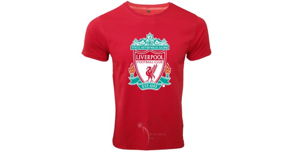 تیشرت لیورپول قرمز طرح لوگو قدیمی