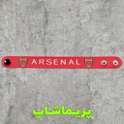 دستبند سیلیکونی دکمه دار آرسنال 