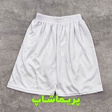 شورت سفید خام تخفیفی لک دار (کد 119)