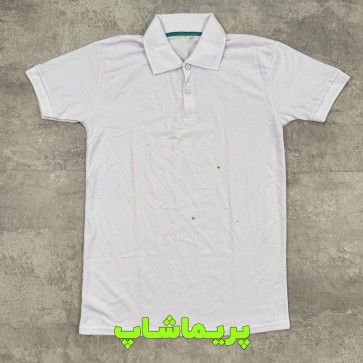 لباس هتلی سفید تخفیفی لک دار (کد 163)