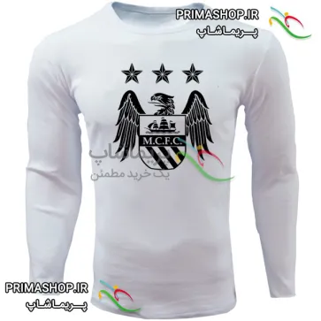 لباس منچسترسیتی سفید طرح لوگو عقاب | تیشرت آستین بلند لباس منچسترسیتی سفید طرح لوگو عقاب | تیشرت آستین بلند
