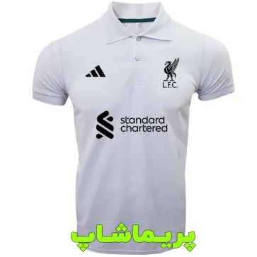 پولوشرت لیورپول سفید با اسپانسر | تیشرت هتلی