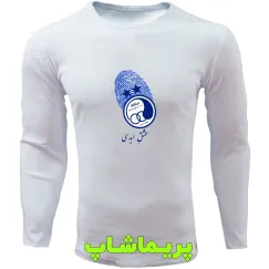 لباس طرح اثر انگشت استقلال آستین بلند سفید