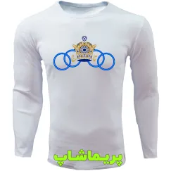 لباس طرح تاج رنگی استقلال آستین بلند سفید